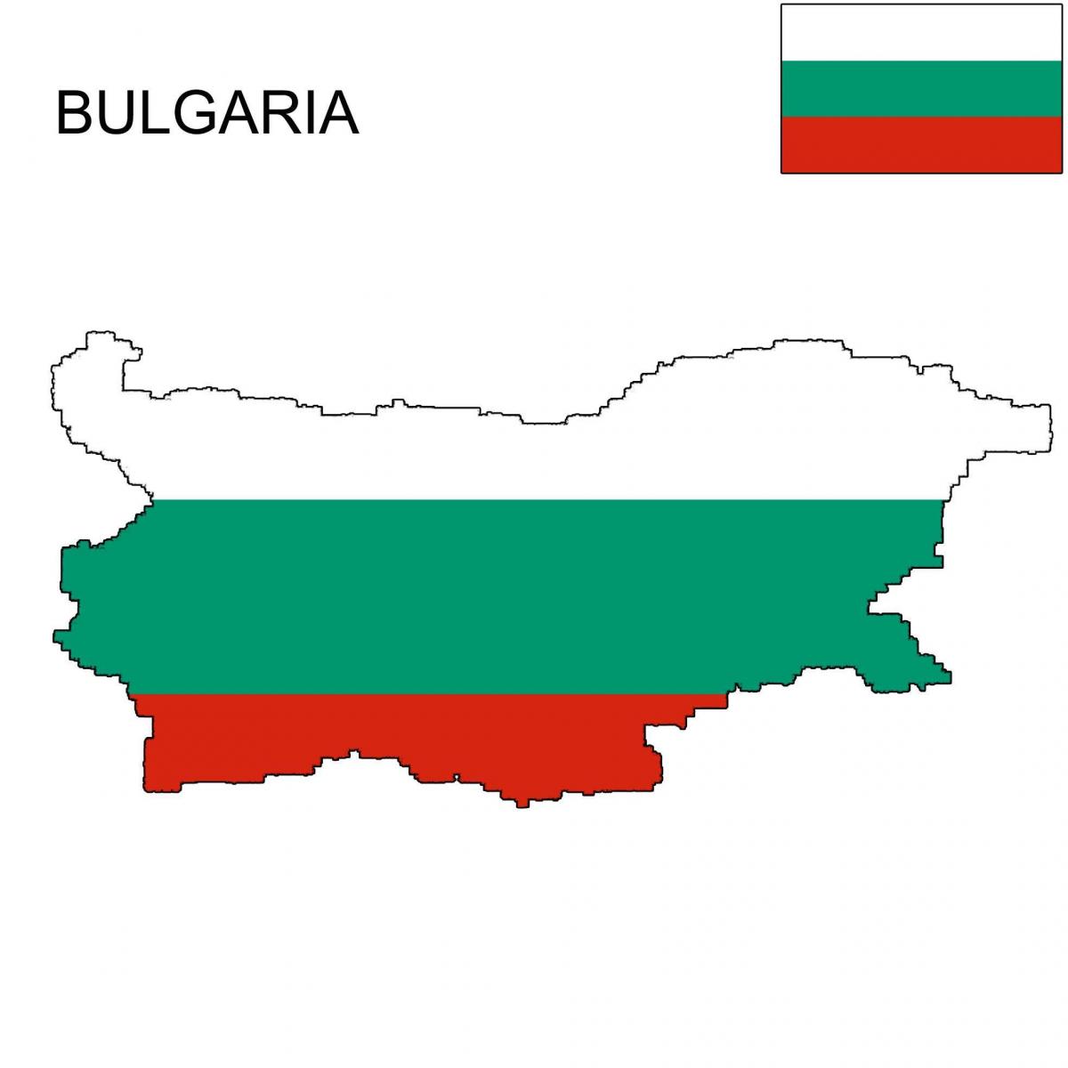 Bulgarien kort flag