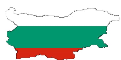 Bulgarien kort flag