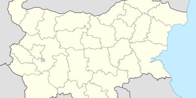 Kort over Bulgarien kort vektor