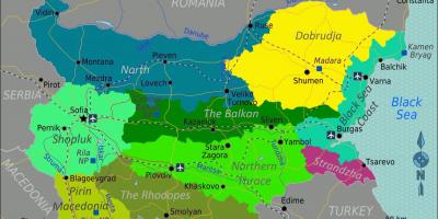 Kort over Bulgarien lufthavne